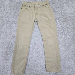 Levi's 511 Slim Fit Pants Men's 30x30 (fits 28x27.5)  Tan Cotton Twill Chinos‎